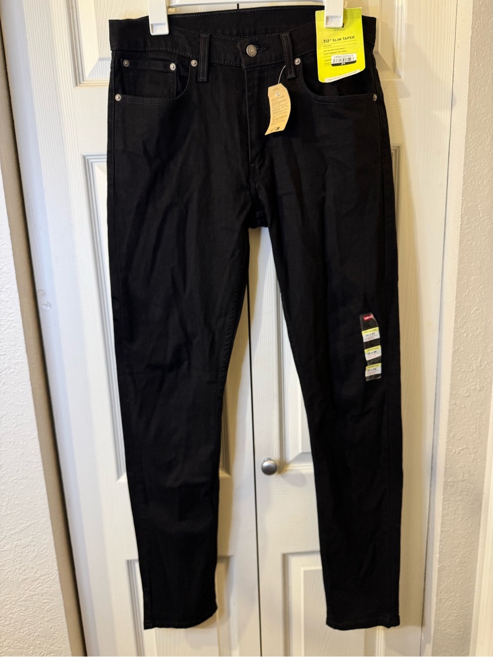 Levi's Black Slim Taper Jeans for Men